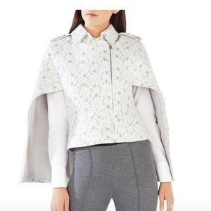 White Off Jameson Floral Lace Poncho/Cape